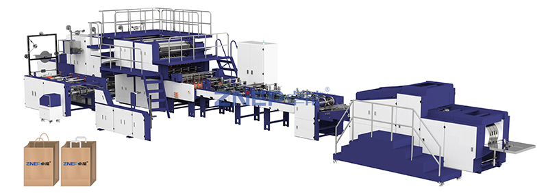 卷筒内折口圆扁绳全自动纸袋机02