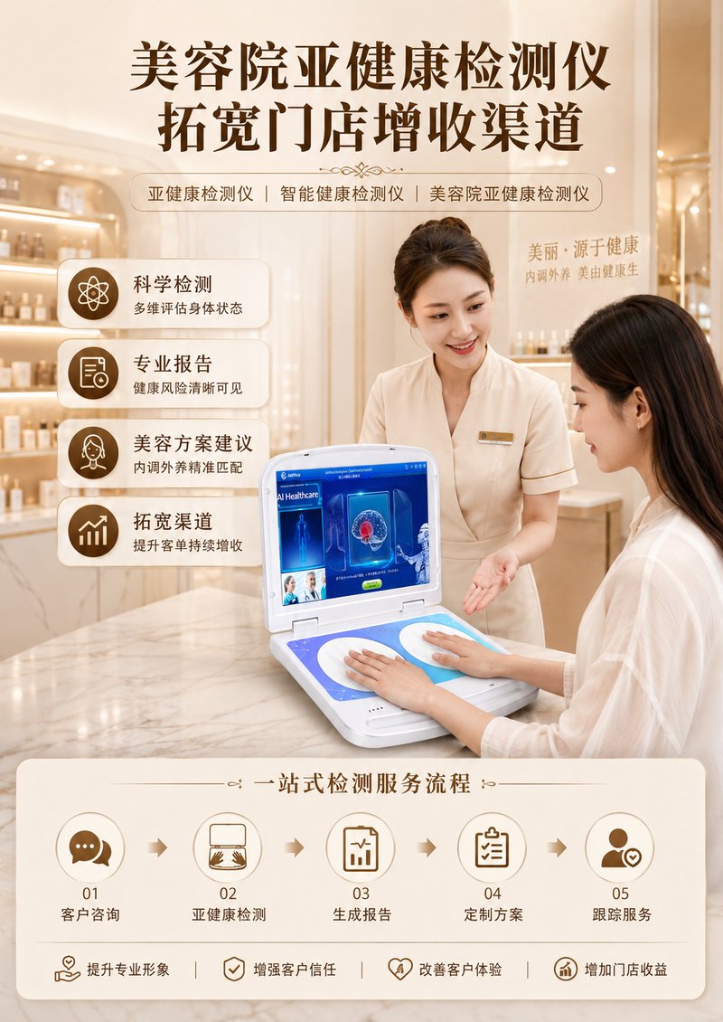 美容院亚健康检测仪使用场景