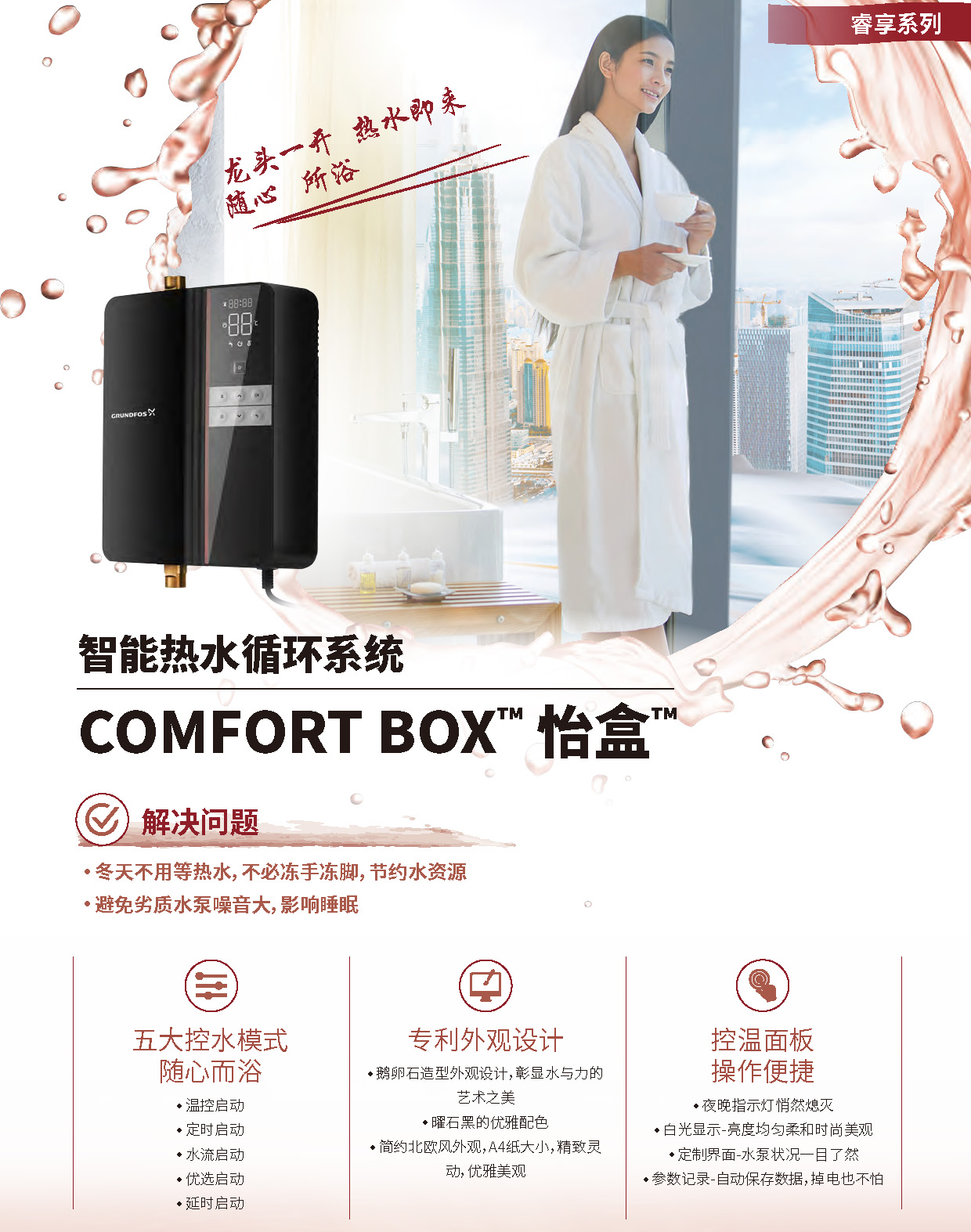 产品特点1-智能热水循环系统COMFORT BOX 怡盒