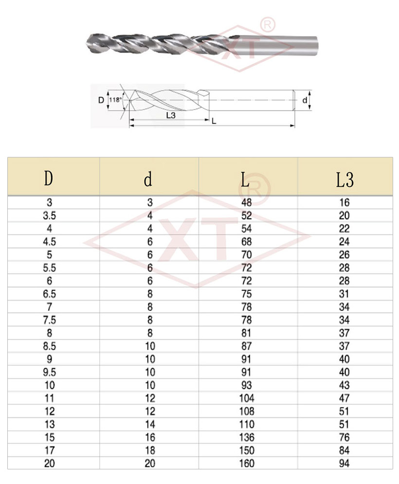 硬质合金铝用钻头