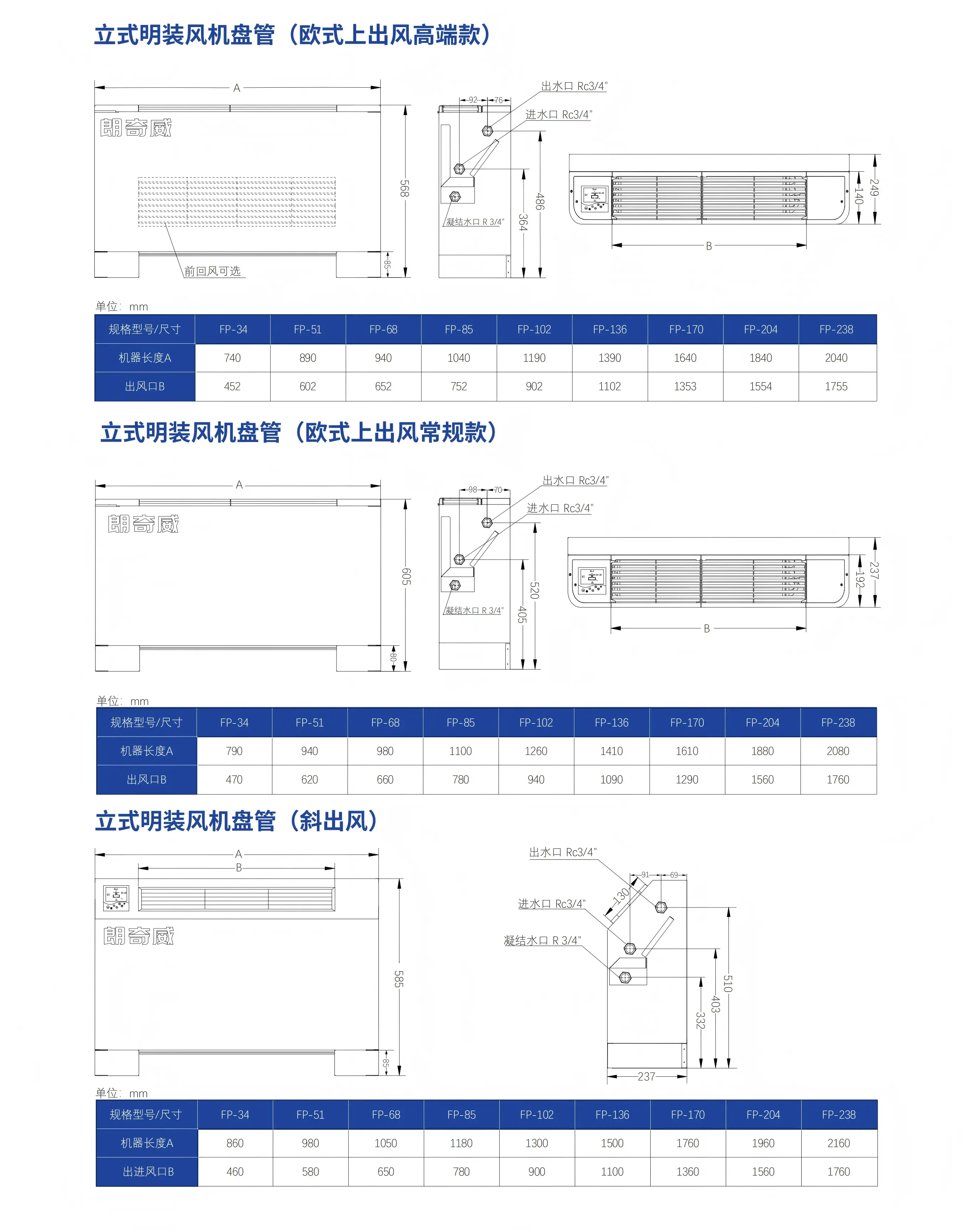 立式明装风机盘管中文参数2