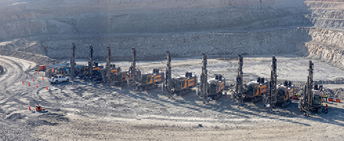 kaishan-kd60i-open-pit-mining-drill-rig-fleet-jobsite