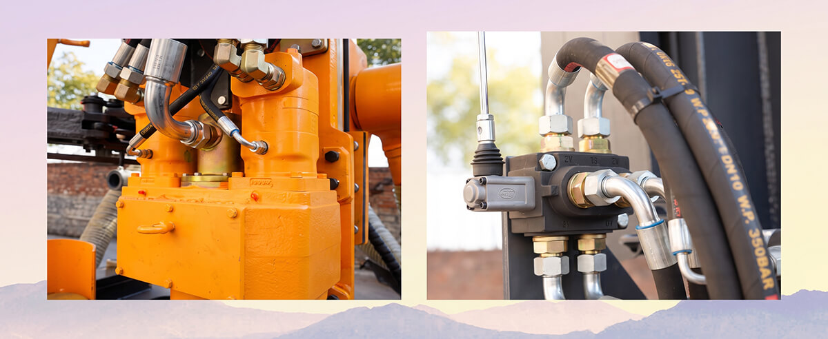 kz9-dth-drill-rig-dual-motor-rotary-head-hydraulic-valve