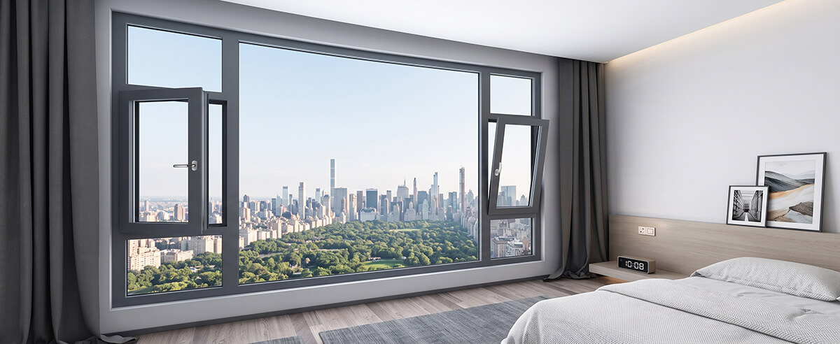 aluminum-tilt-turn-windows-with-fixed-picture-window-bedroom-application
