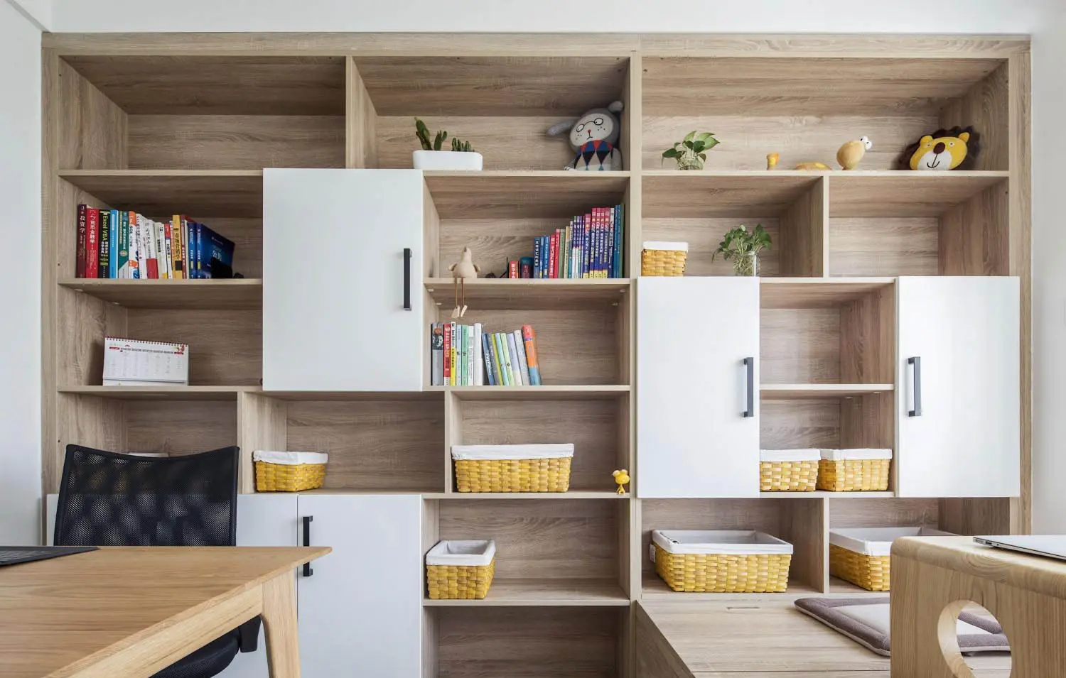 现代实木书房系列 开放式实木书柜 黑胡桃实木家具