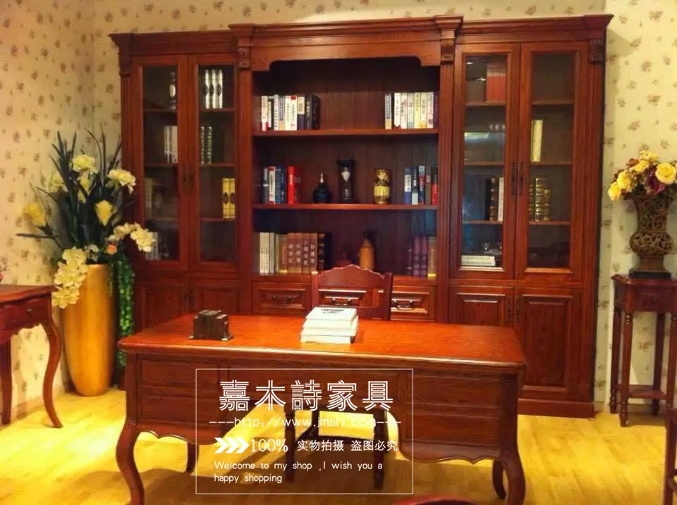 实木书柜让居家办公和学习环境大幅度改进