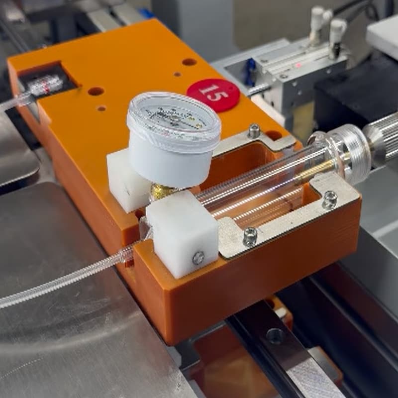 压力泵针筒粘接自动组装机