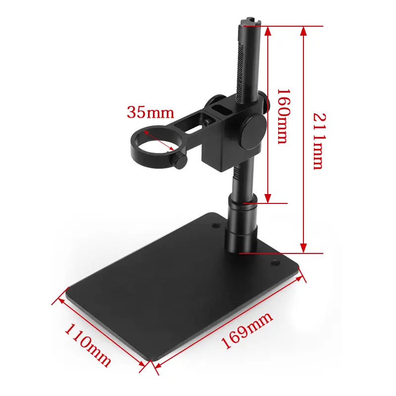 工业相机显微镜小支架 便携式小型调节支架35mm