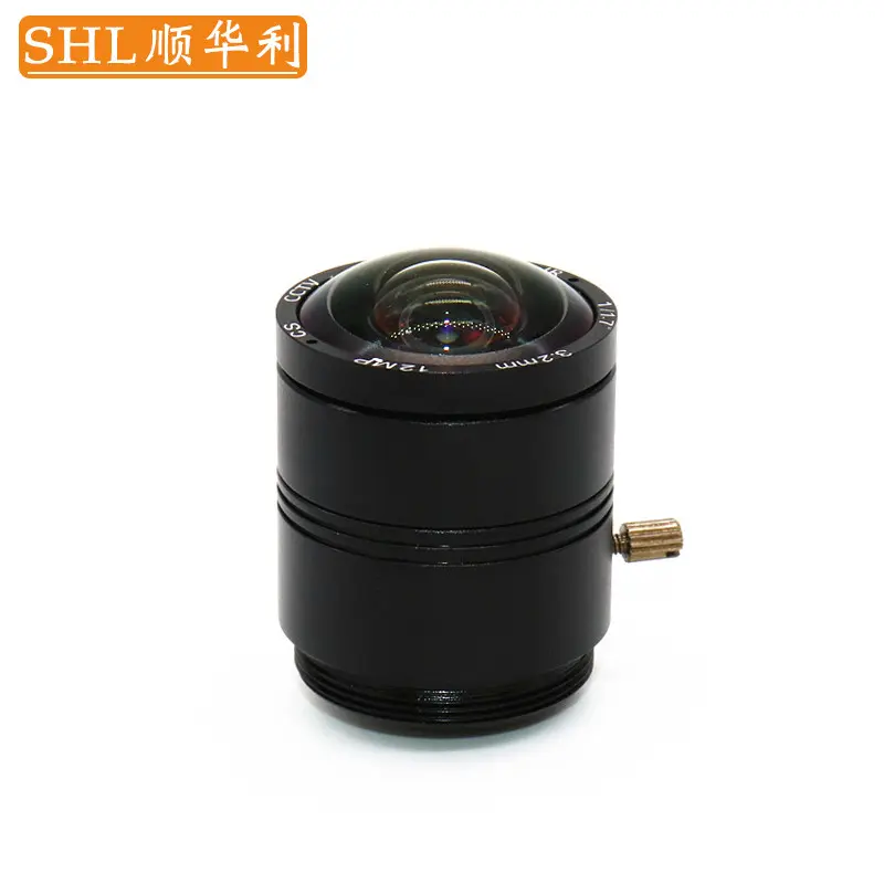 高清4K工业相机镜头 3.2/5/8MM CS接口机械视觉监控摄像机镜头12MP 定焦摄像头镜头 1/1.7靶面