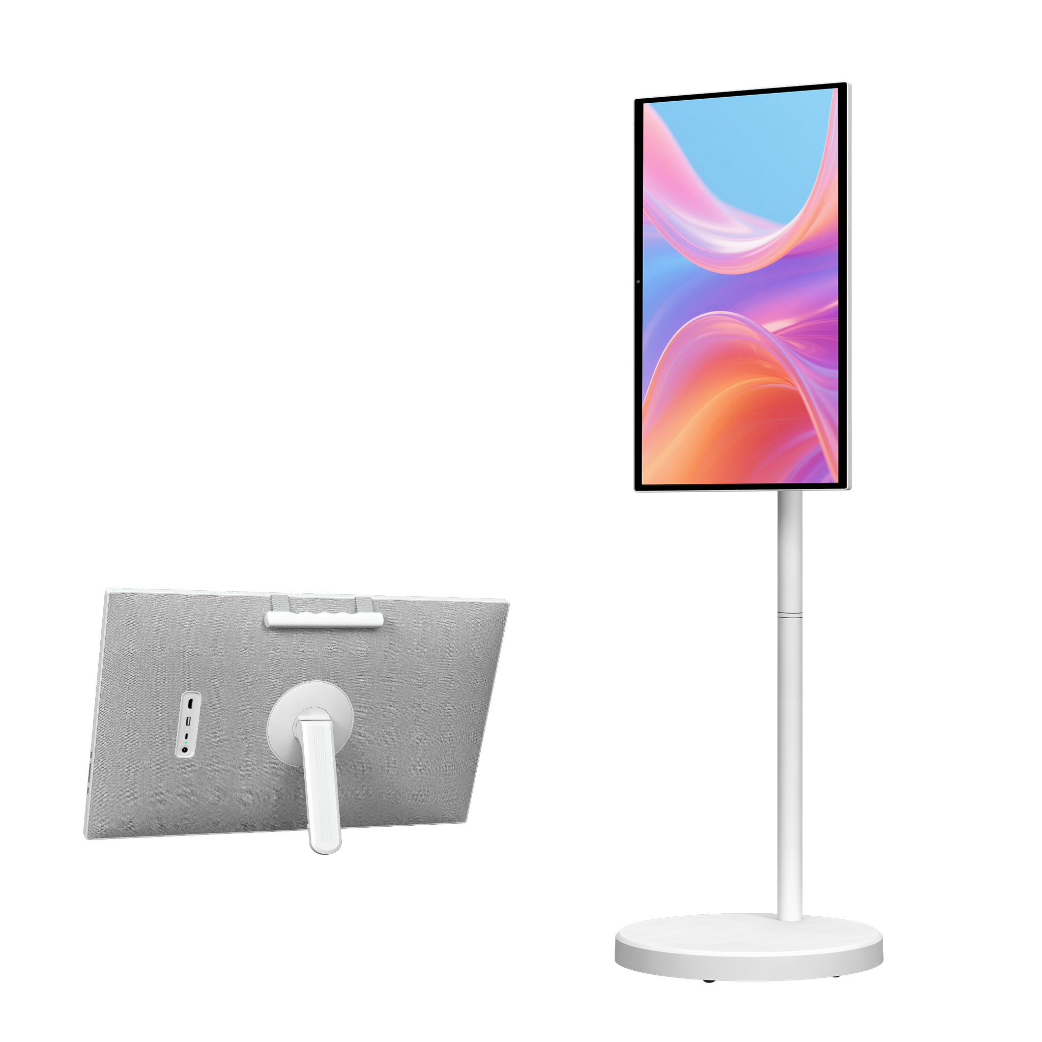 27-inch Portable Smart TV– Android 15, 6GB+128GB, Built-in 13MP Camera, 27,000mAh Battery