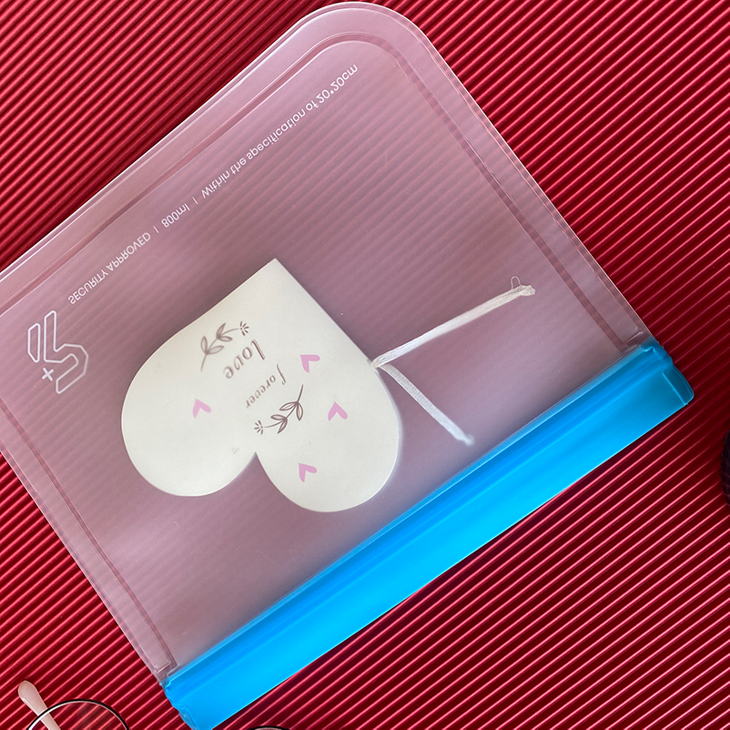 Zip Lock Custom Printed Clear PVC Cosmetic Frosted Plastic Bag with Zipper Packaging Pouches Zipper