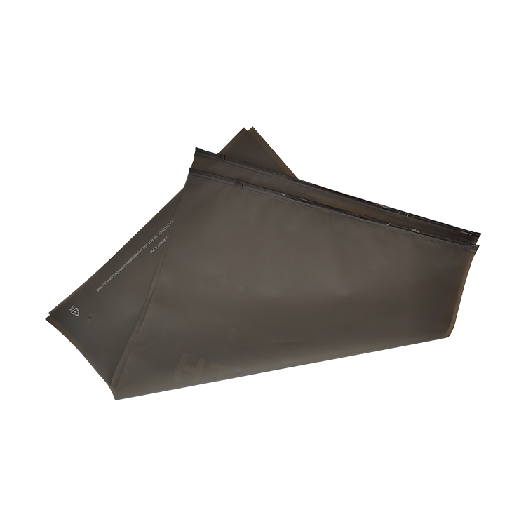 黑色 CPE 滑块拉链磨砂塑料袋 珠宝饰品专用 可定制印刷 LOGOBlack CPE Matte Plastic Zipper Bag with Slider Lock, Custom Printed Logo Pouch for Jewelry