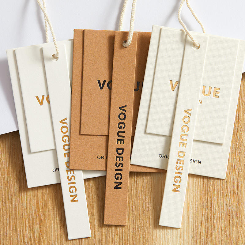 吊牌定制专用纸张生产 免费设计 男女服装标签定制Special Paper for Custom Hang Tags, Free Design, Custom Labels for Men & Women Apparel