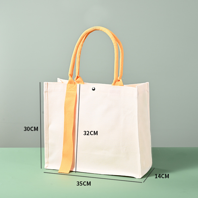 Custom Laminated Canvas Tote Bag, Premium 3D Chinese Style / Guochao Commute Handbag, Cross-border Supply