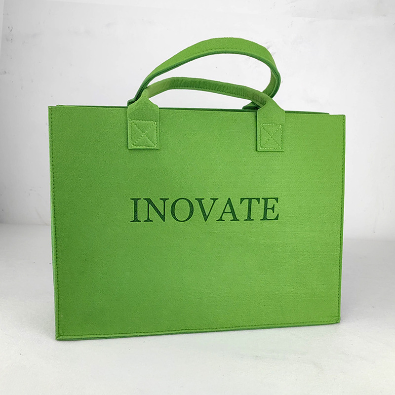 2027 Corporate Custom Felt Tote Bags, Year of the Sheep Promotional Felt Handbags, Custom Printed Logo