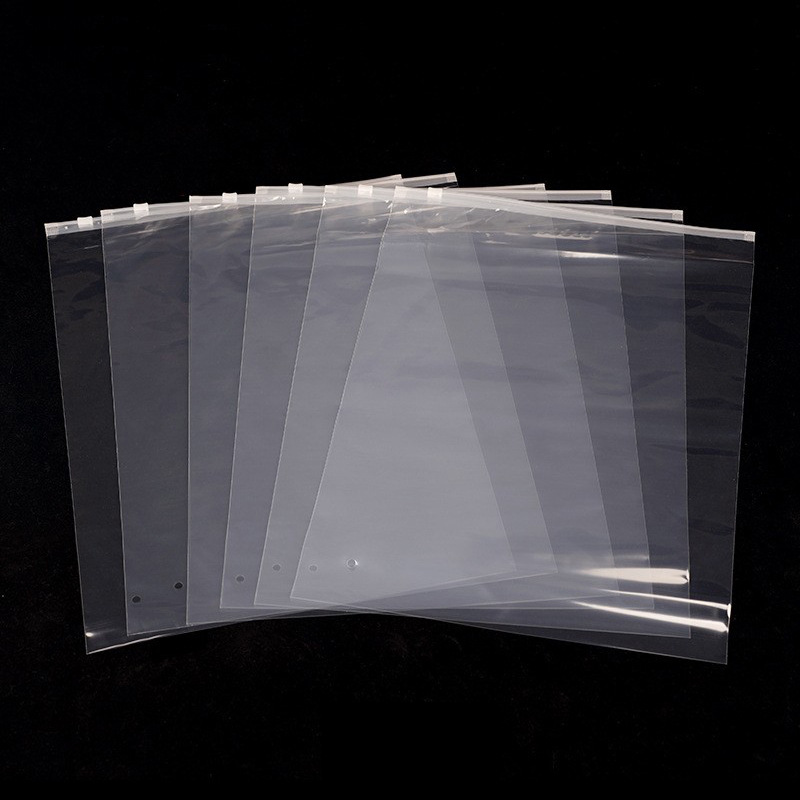 Transparent PE Powder-Free Zipper Bags, Wholesale in Stock, Premium Apparel Packaging Bags for Swimwear, Sweaters, Hoodies & Down Jackets