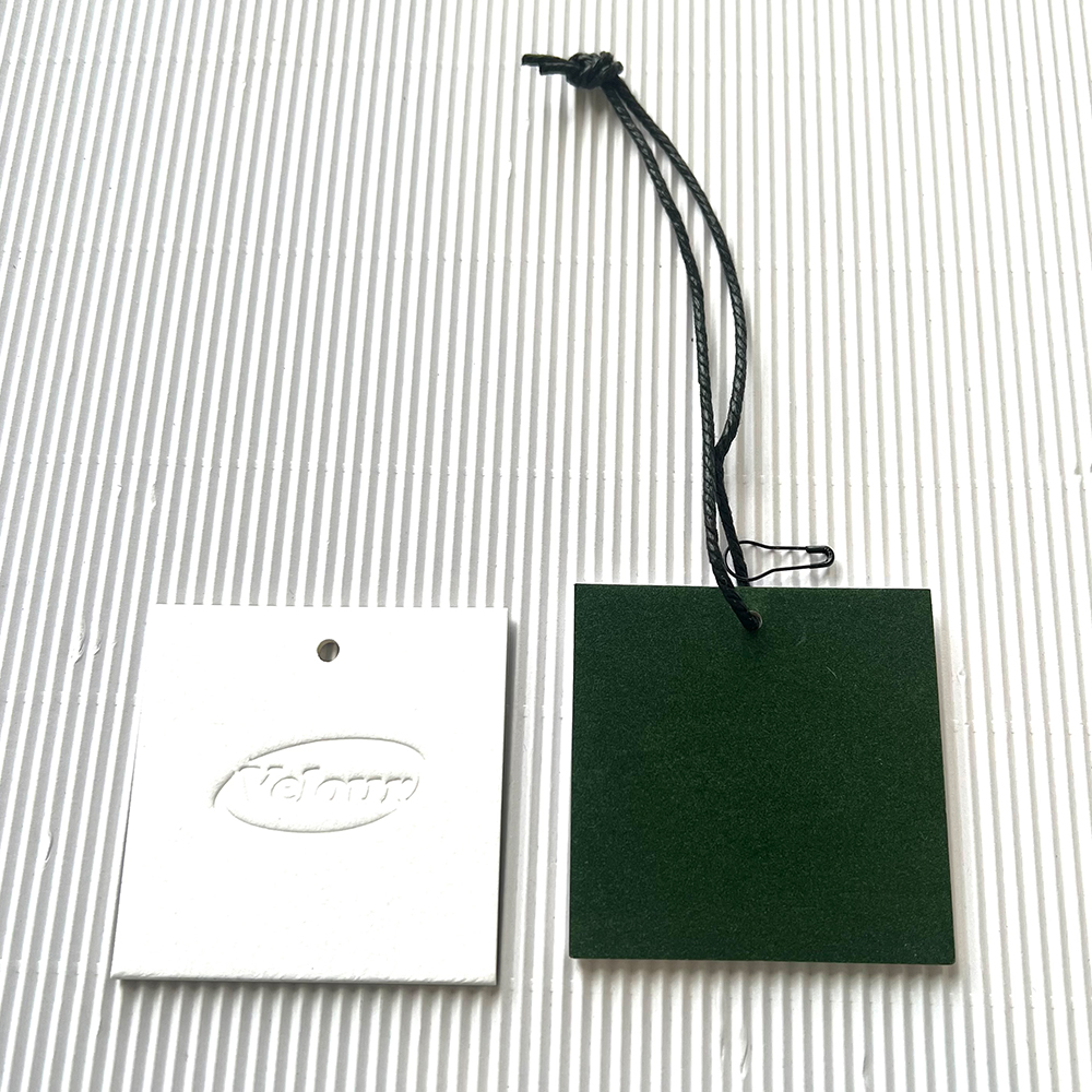 Free Design Service Custom Clothing Paper Swing Product Hang Tags For Garment