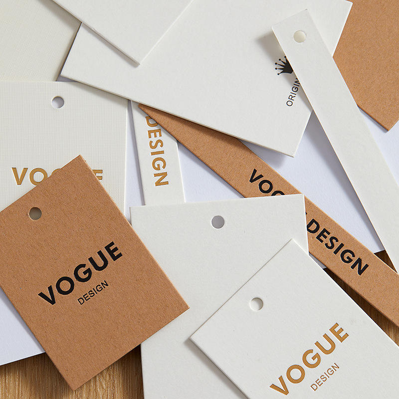 吊牌定制专用纸张生产 免费设计 男女服装标签定制Special Paper for Custom Hang Tags, Free Design, Custom Labels for Men & Women Apparel