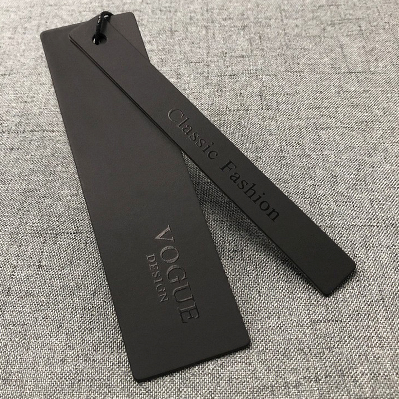 Custom Eco-friendly special cardboard swing tags luxury garment logo paper tag Brand name jeans thic
