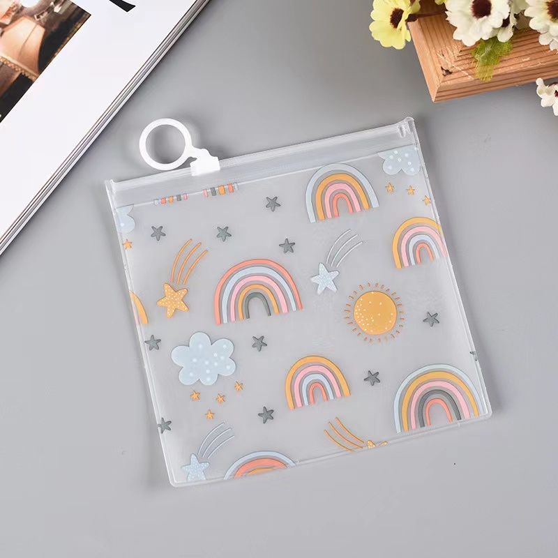 Custom Printing EVA Frosted Transparent Plastic clothing bags Zip Lock Packaging Zipper Garment bags