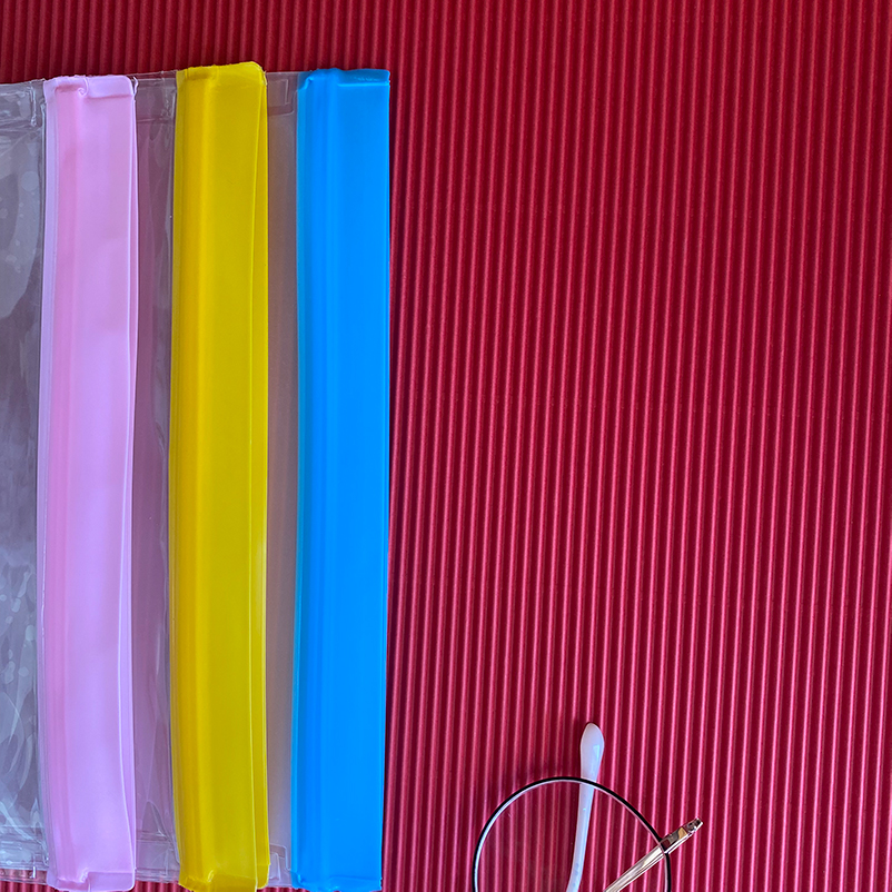 Zip Lock Custom Printed Clear PVC Cosmetic Frosted Plastic Bag with Zipper Packaging Pouches Zipper