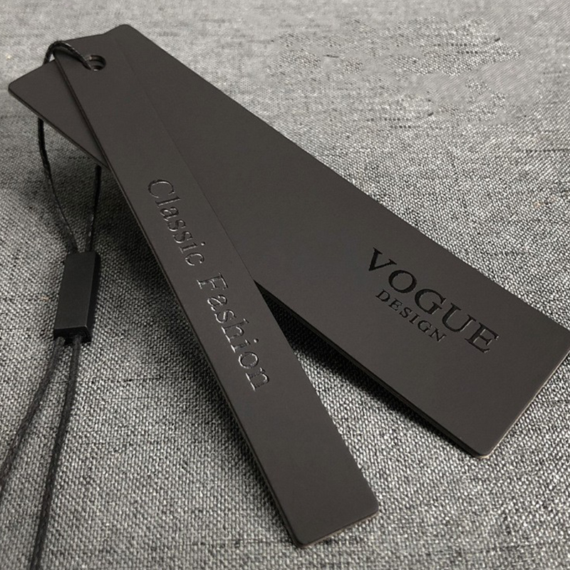 Custom Eco-friendly special cardboard swing tags luxury garment logo paper tag Brand name jeans thic