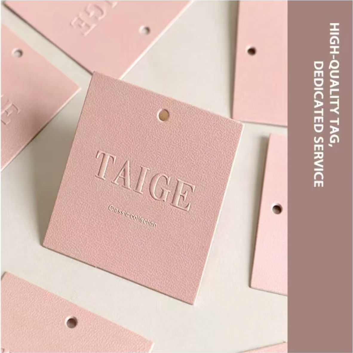 定制印刷奢侈品牌服装悬挂标签｜纸纸板 RFID 服装吊牌Custom Printed Luxury Brand Garment Hang Tag, Paper Cardboard RFID Clothing Hang Tag