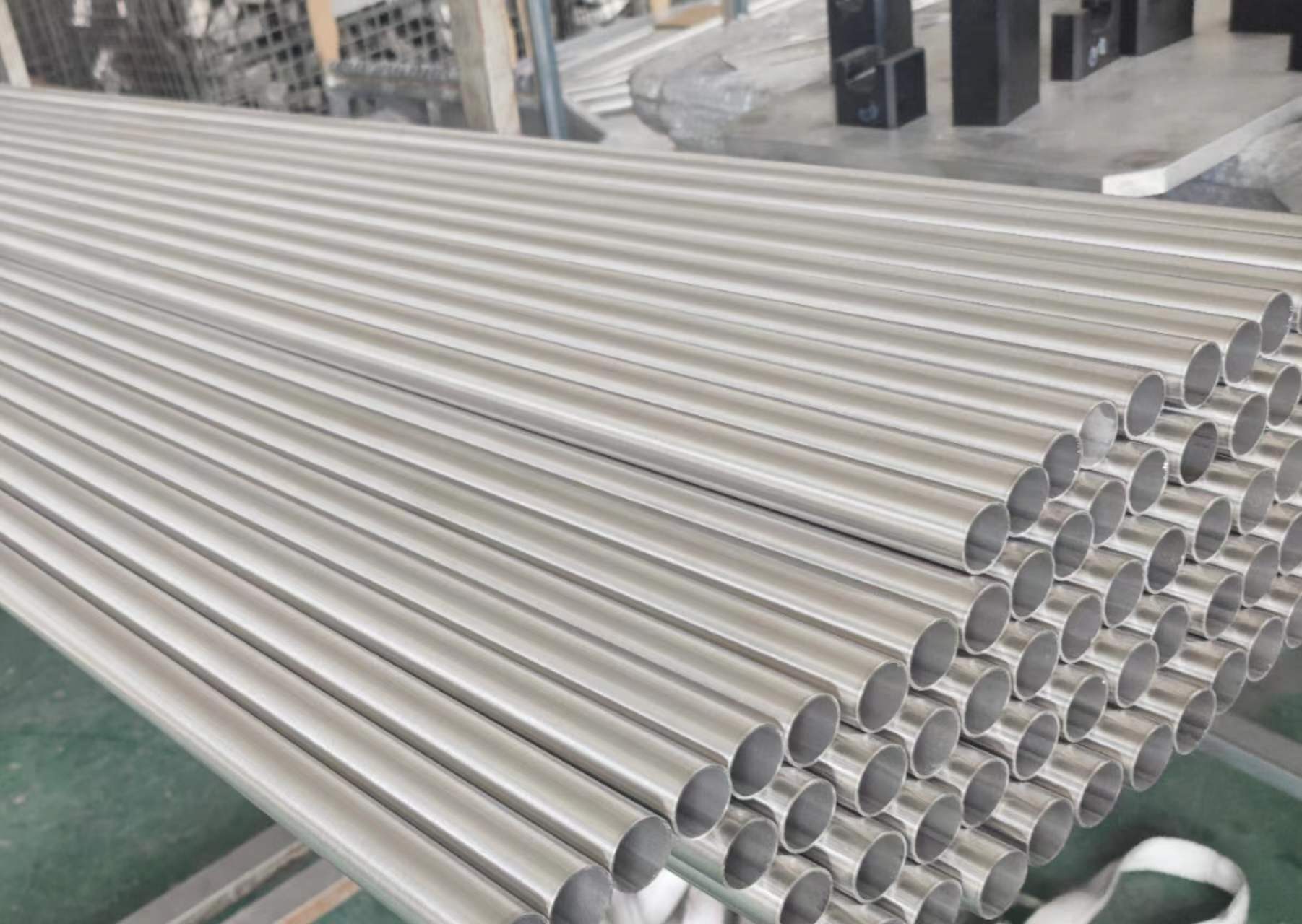 Stainless steel handrails for passenger cars