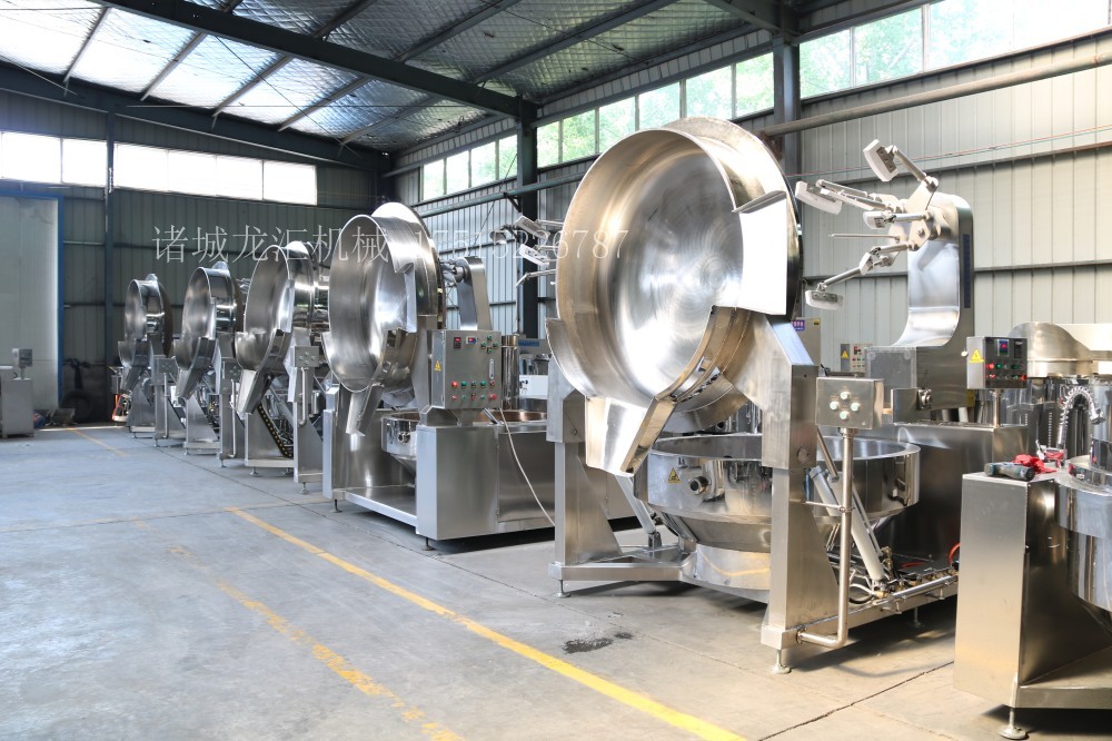 商用大型炒菜机 炒鸡蛋 炒青菜 炒肉丝 中央厨房行星搅拌炒锅 (9)