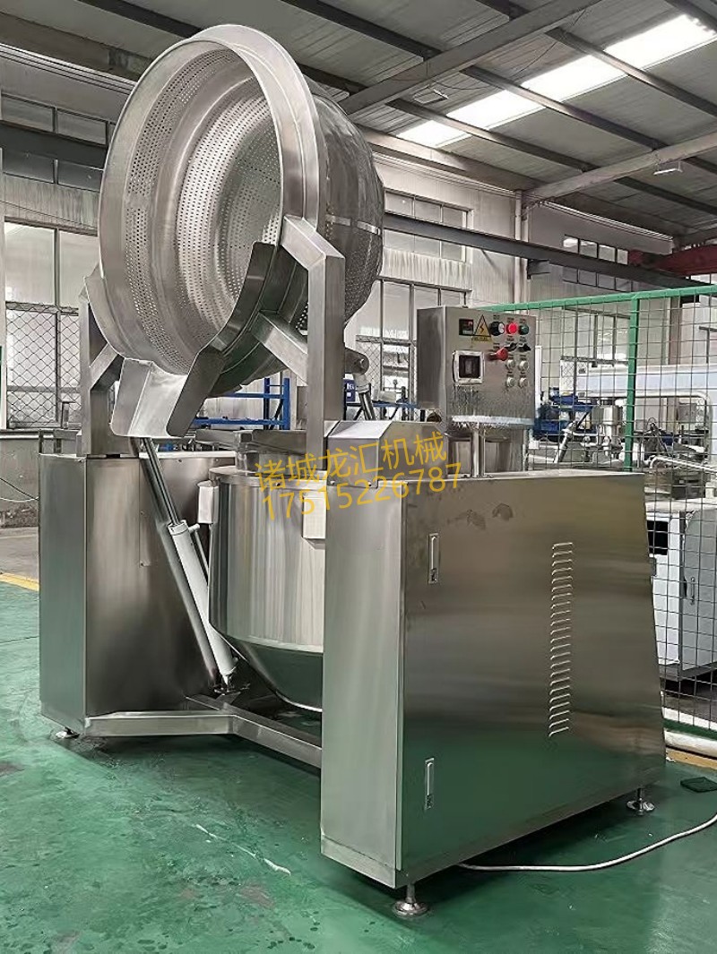 麻辣鸭头鸡爪卤煮设备 蔬菜漂烫 鸭货猪产品卤制翻筐设备