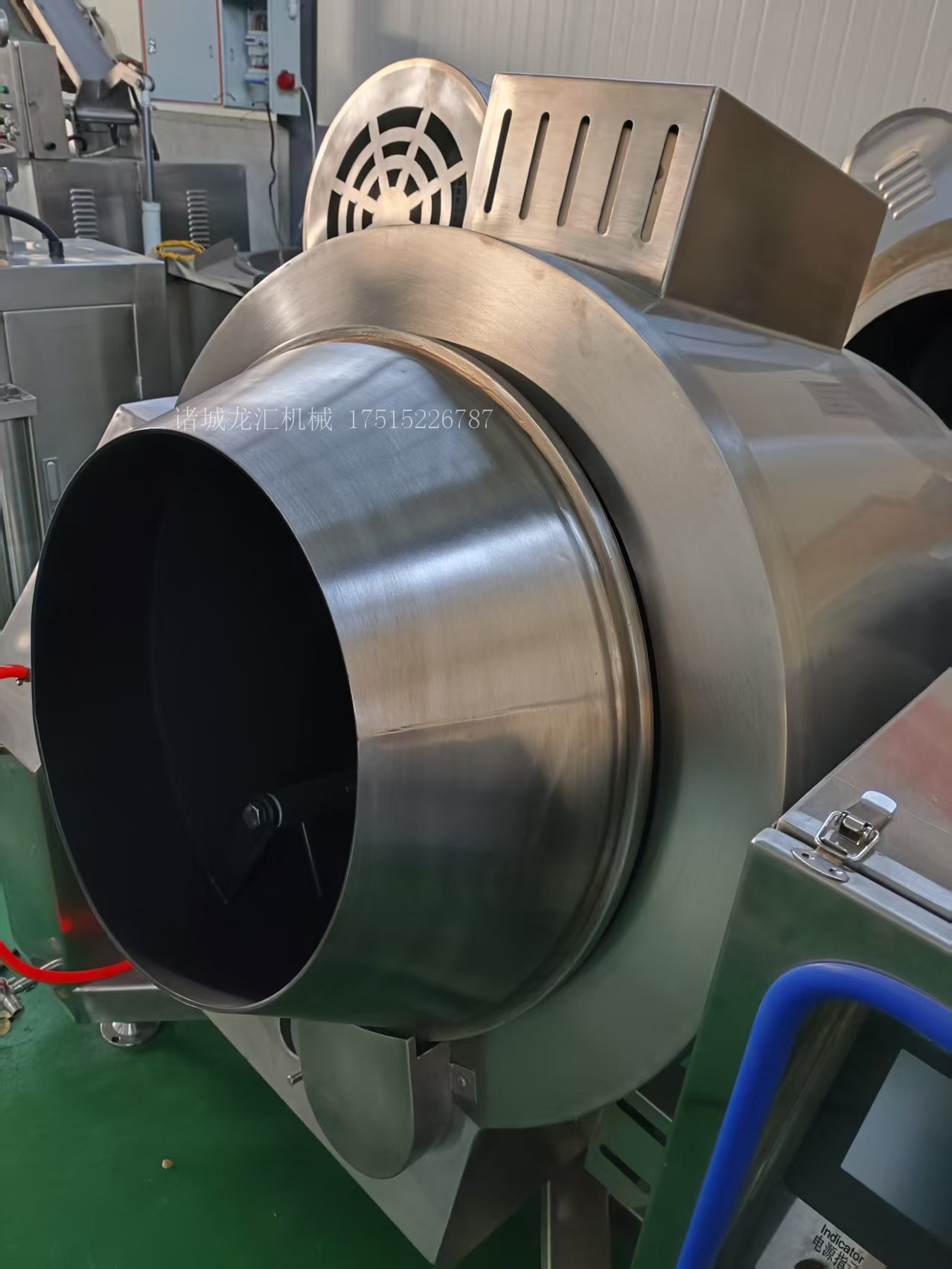 大型肉松炒制机 蛋炒饭电磁燃气旋转滚筒炒菜机