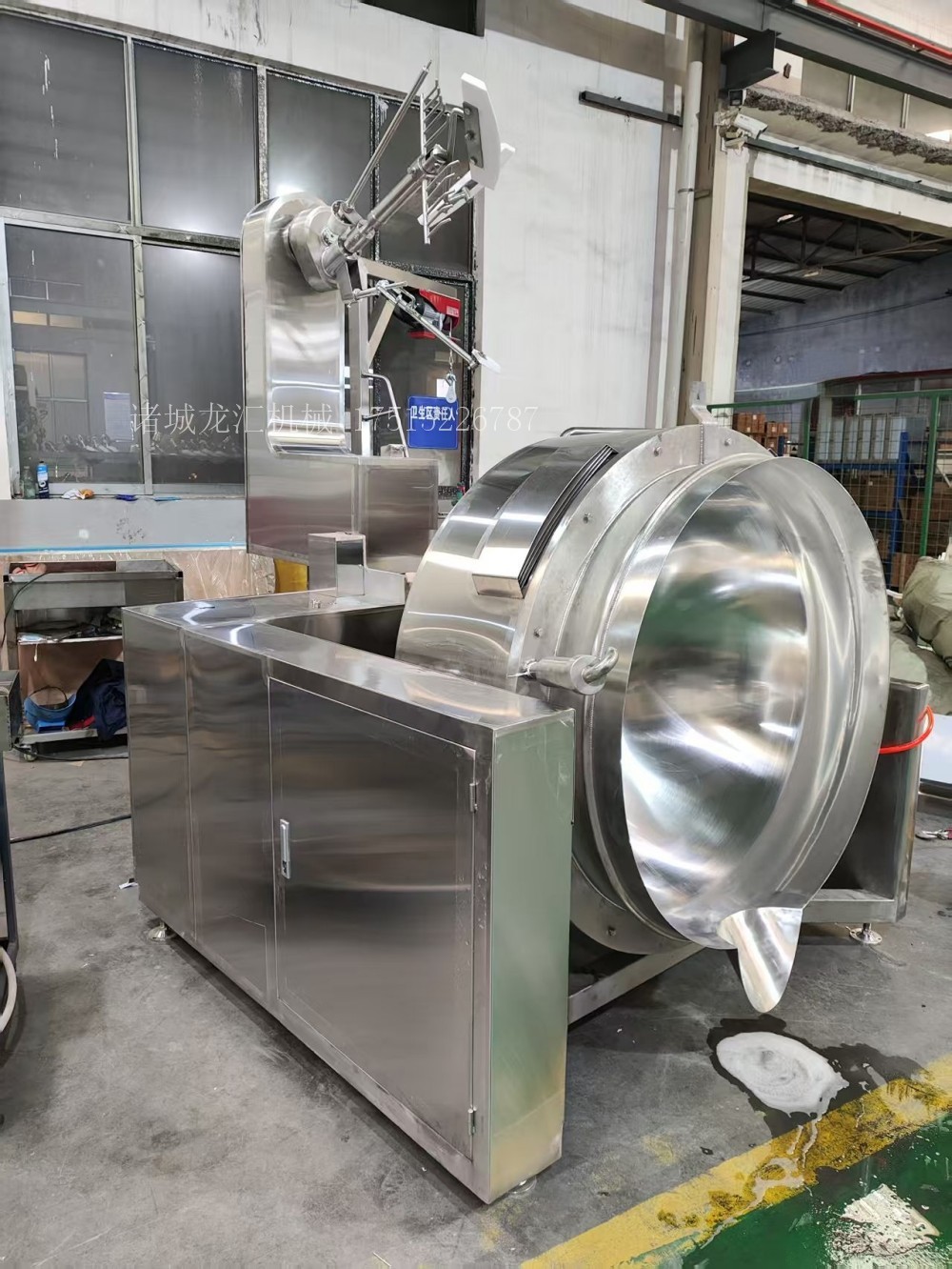 燃气导热油低出料行星炒锅