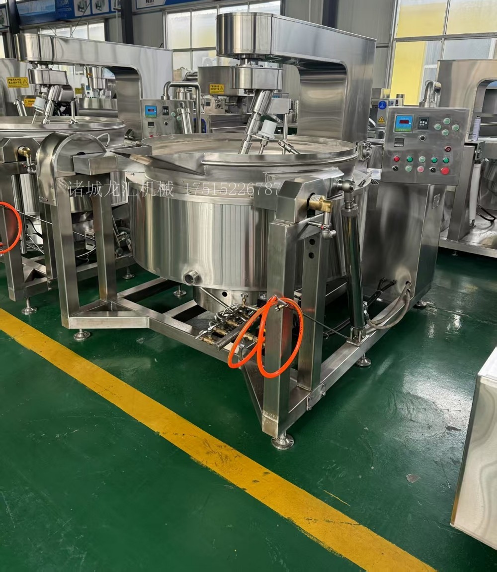 燃气导热油高位出料行星炒锅