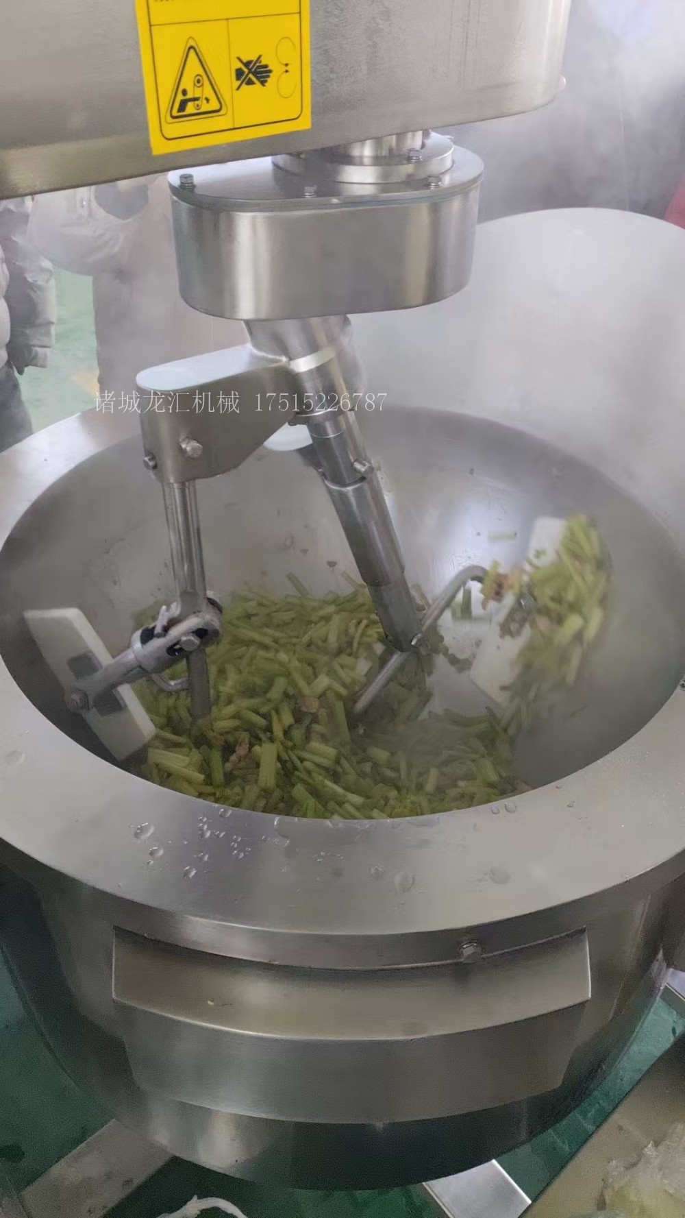 商用大型炒菜机 炒鸡蛋 炒青菜 炒肉丝 中央厨房行星搅拌炒锅 (8)