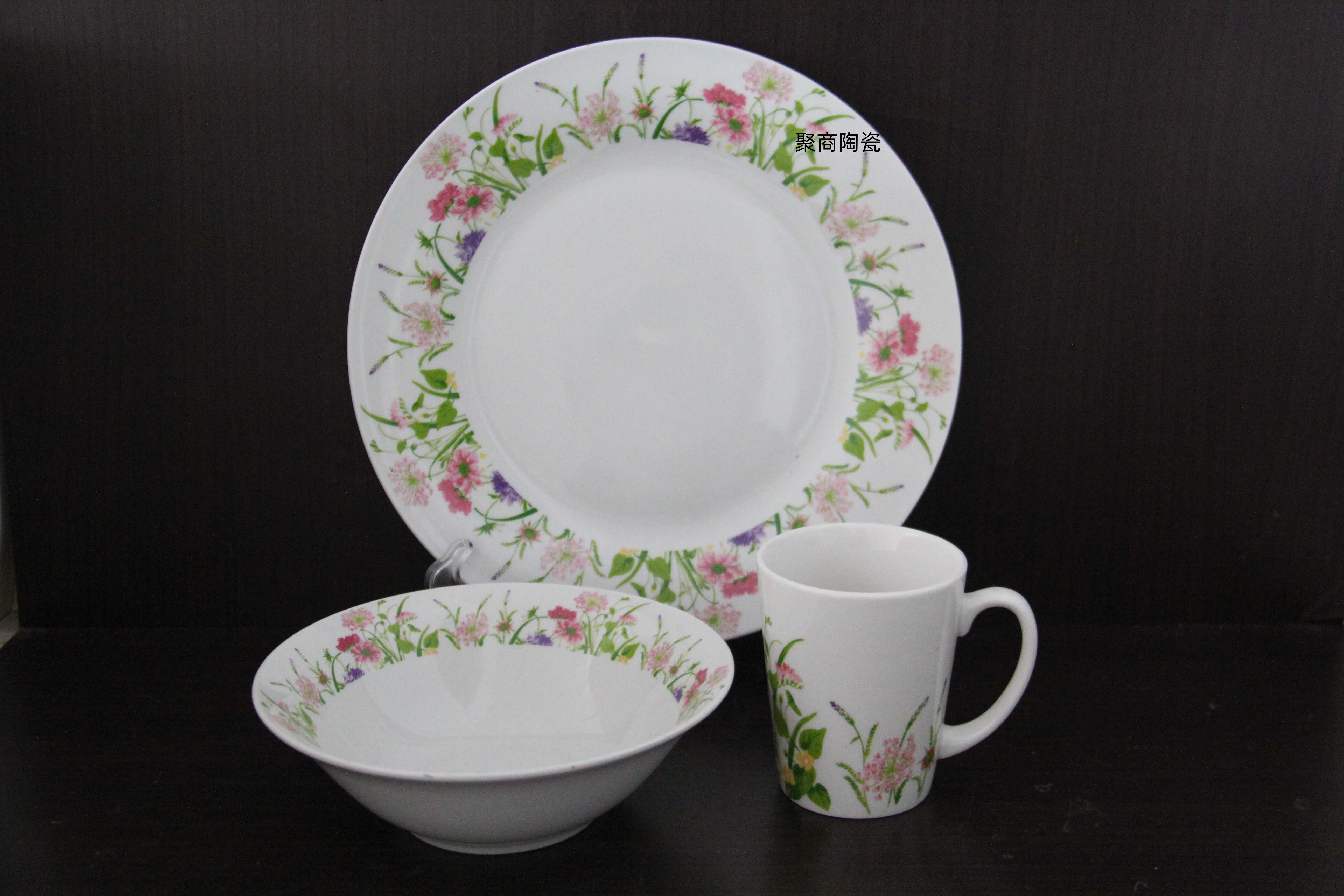 12头烤花餐具