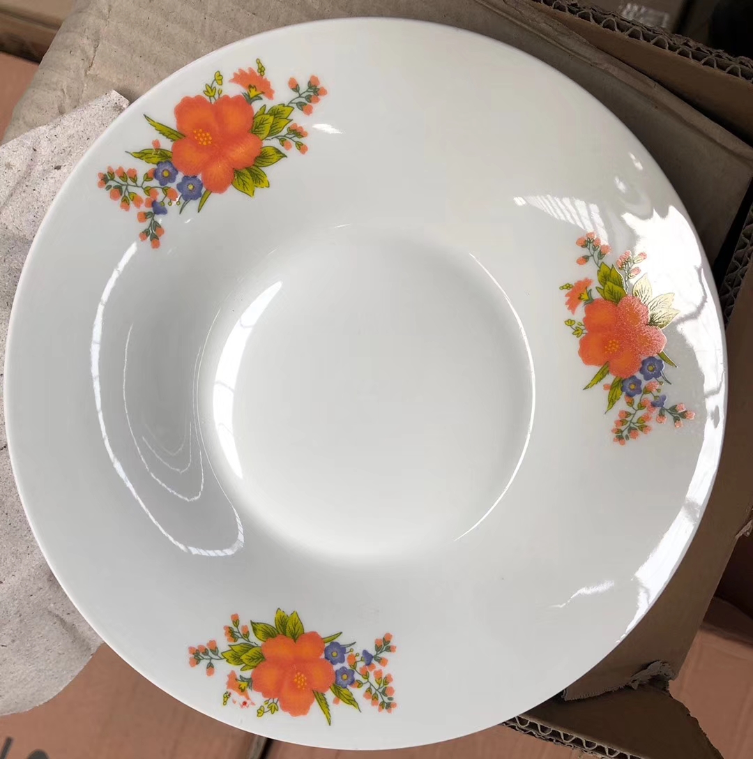 8"  ceramic dish with decal