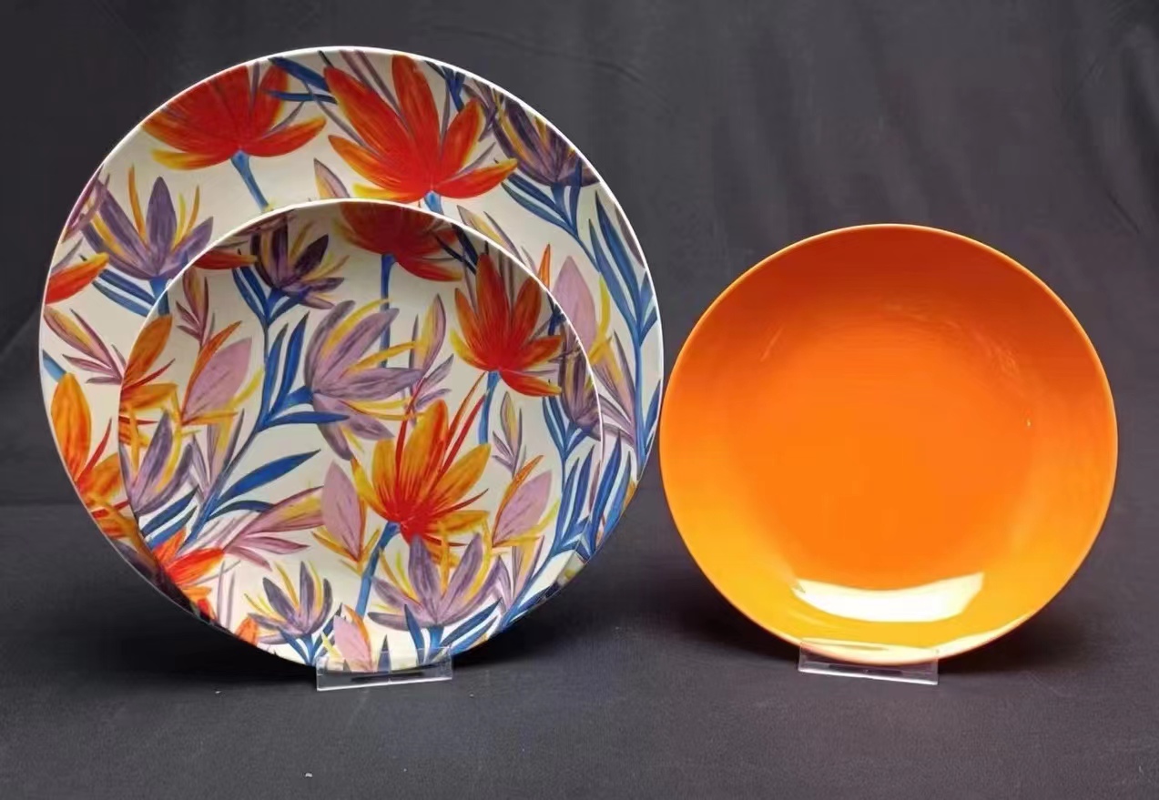 wholesale price custom luxury 12 18  pcs padprinting dinner tableware