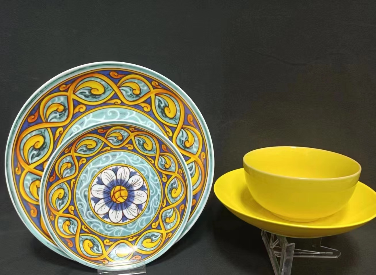 wholesale price custom luxury 12 18  pcs padprinting dinner tableware