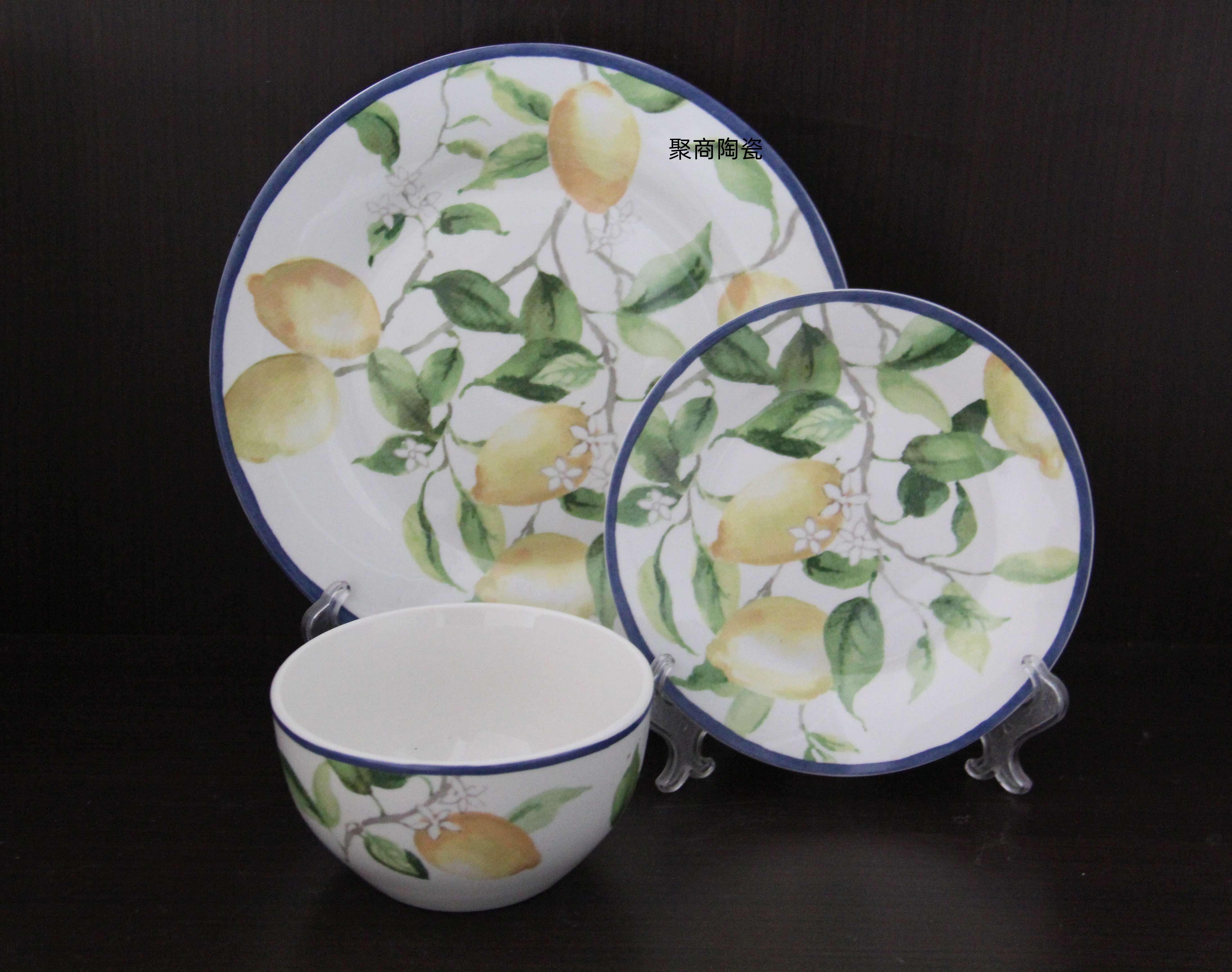 12头烤花餐具