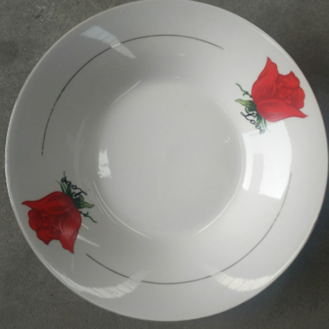 8" ceramic soup plate