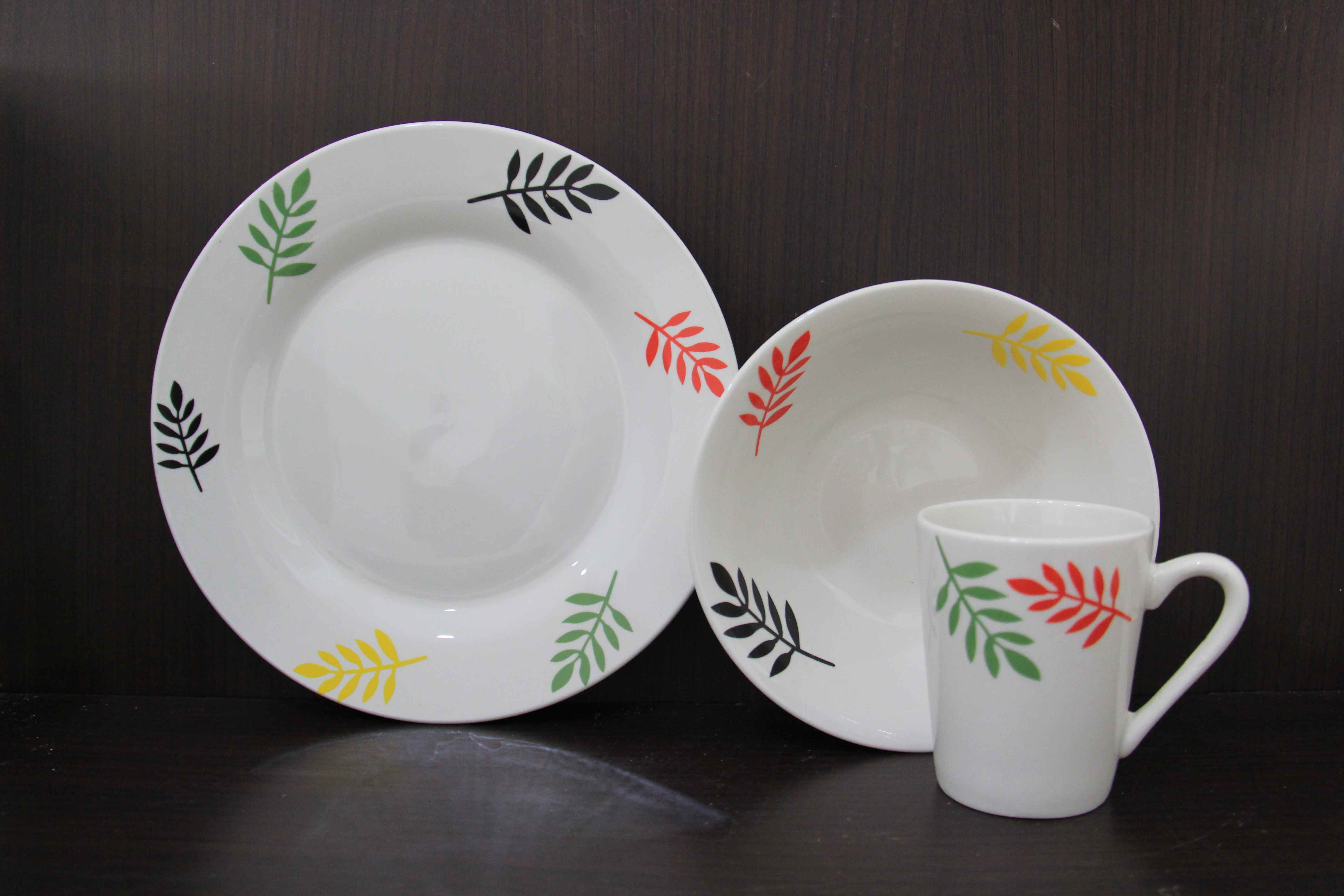 12PCS Plates Sets Dinnerware