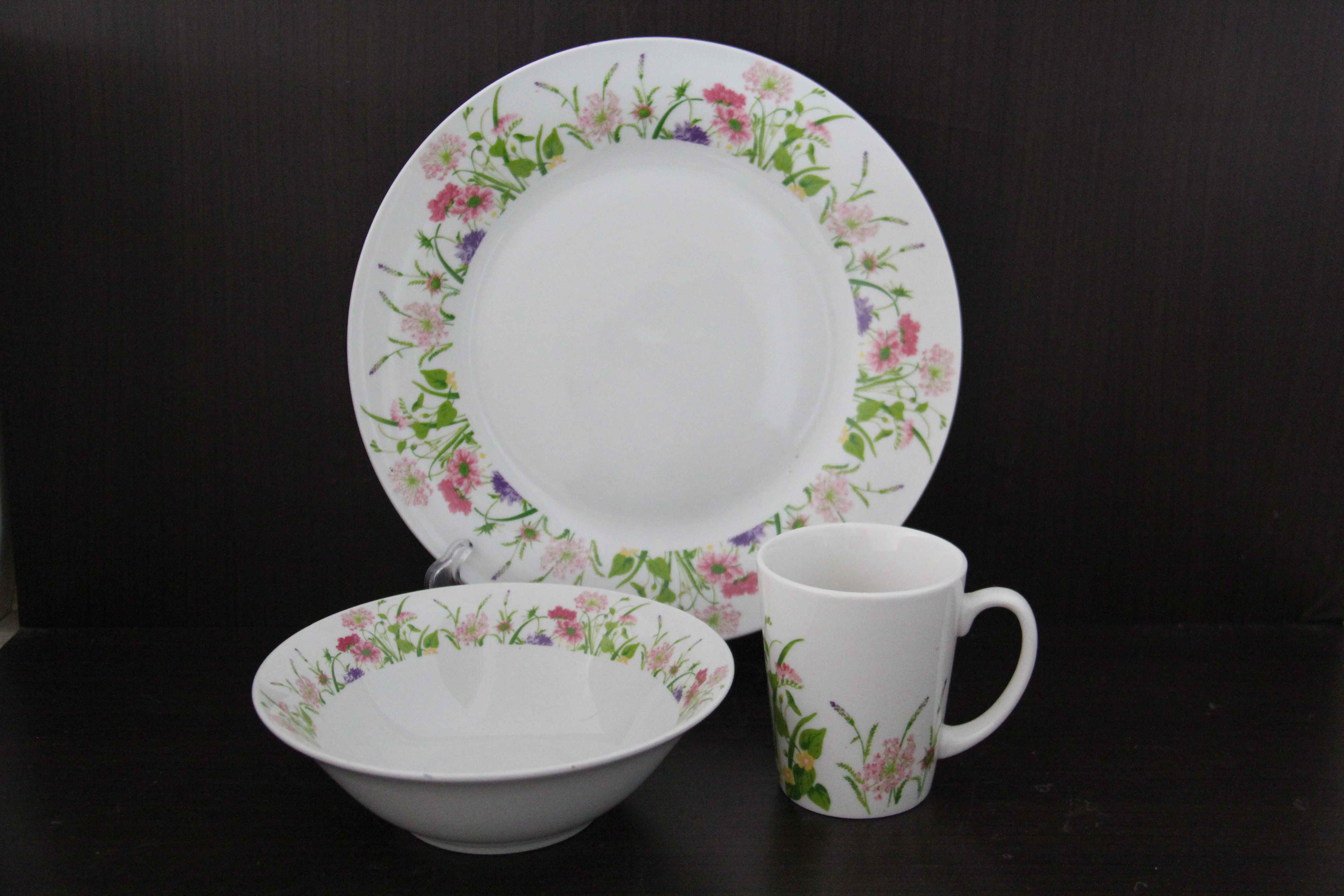 Wholesale 12pcs Scratch Resistant Modern Rustic Dinnerware