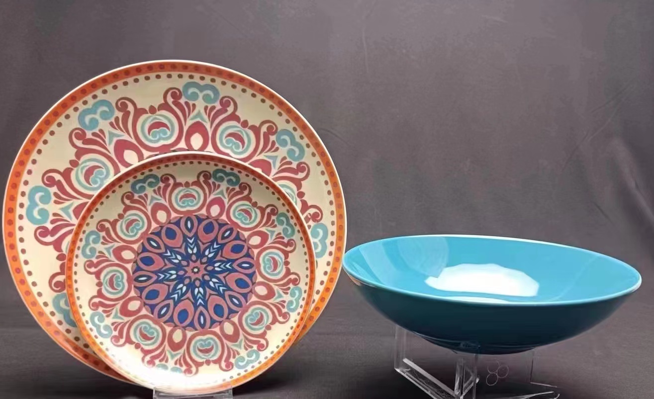 wholesale price custom luxury 12 18  pcs padprinting dinner tableware