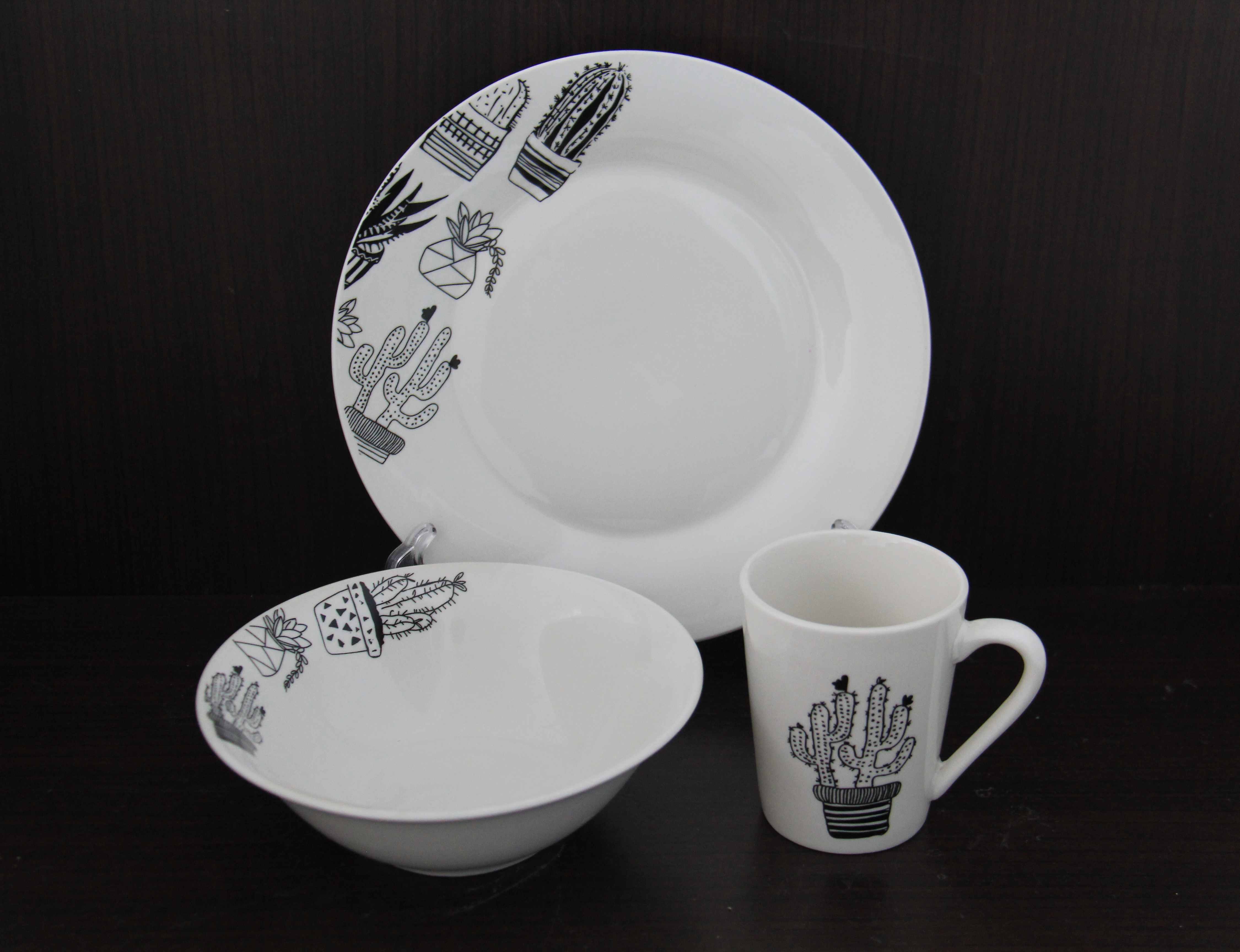 12pcs Ceramic Fancy Dinner Set