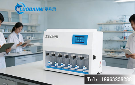 高校环境工程实验室六联混凝搅拌器实验场景