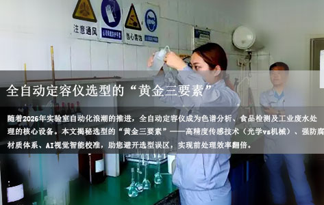 2026实验室自动化指南：全自动定容仪选型的“黄金三要素”！