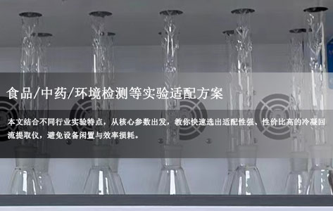 冷凝回流提取仪选型指南：食品/中药/环境检测等实验适配方案（容量+温控+冷凝方式全解析）