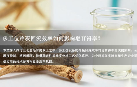 三七提取工艺深度解析：多工位冷凝回流提取仪效率如何影响皂苷得率？