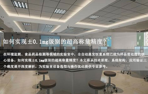 高校实验室全自动蒸发恒重分析系统精准解析：±0.1mg称量精度如何实现？