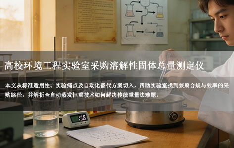 高校环境工程实验室采购溶解性固体总量测定仪，GB/T 5750.4-2021重量法是否是必选项？